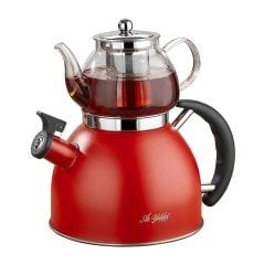 Aryıldız Black Line Kettle Mania Çaydanlık Kırmızı