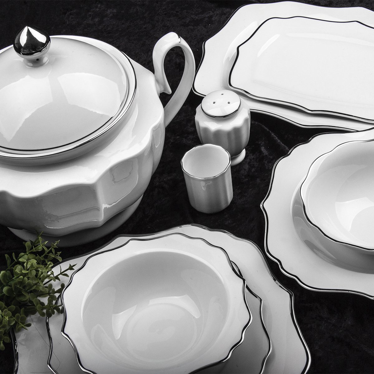 Aryıldız AR34001 60 Parça Porselen Yemek Takımı