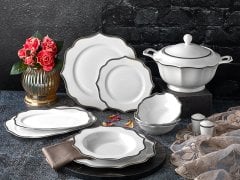 Aryıldız AR40016 60 Parça Porselen Yemek Takımı
