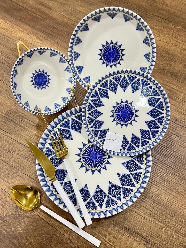 Sıla Porselen 24 Parça Günlük Yemek Takımı SL-246