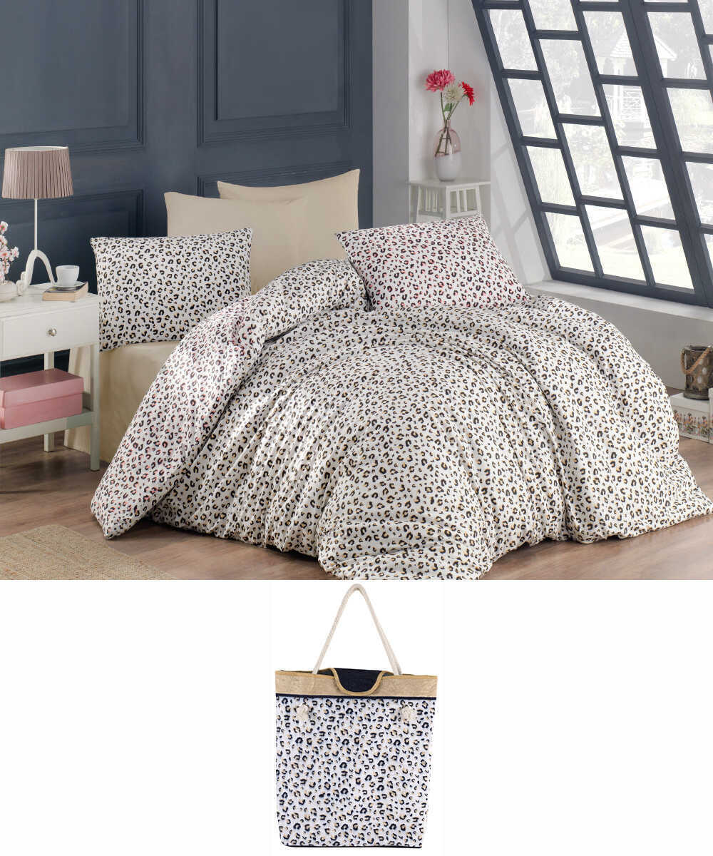 Soley Freebag Ranforce Nevresim Takımı Leopar Çift Kişilik 200x220 Cm