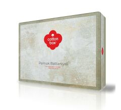 Cotton Box Çift Kişilik Battaniyeli Nevresim Takımı Hardy Gri
