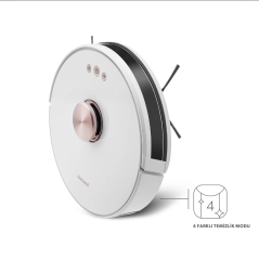 Homend Alex Laser Pro+ 1283H Beyaz Moplu ve Haritalamalı Akıllı Robot Süpürge