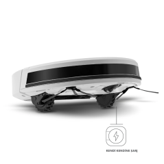 Homend Alex Laser Pro+ 1283H Beyaz Moplu ve Haritalamalı Akıllı Robot Süpürge