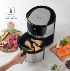 Homend Airfryday 2502h 8 Farklı Program, Dokunmatik Ekran, 5l Airfryer