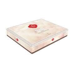 Cotton Box Puff Nakışlı Çift Kişilik Nevresim Takımı Liya Kiremit-Bej