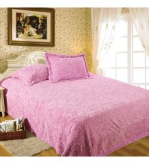 Maxstyle Rose Fuluffy Pudra Soft Yatak Örtüsü