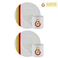 Neva Galatasaray Çizgili 2'li Kahve Fincan Takımı
