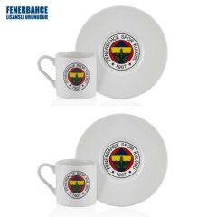 Neva Fenerbahçe Lisanslı Arma Logo 2'li Kahve Fincan Takımı
