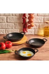 Aryıldız Parma Sahan Set  3 Parça Siyah