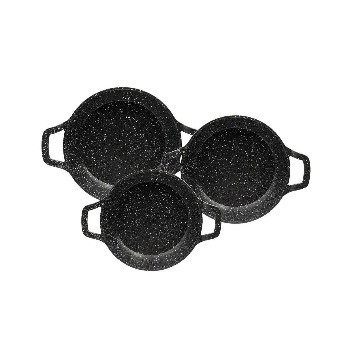 Aryıldız Parma Sahan Set  3 Parça Siyah