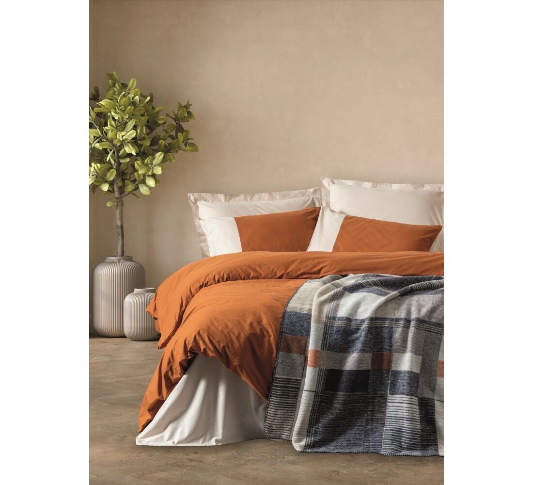 Cotton Box Comfy Battaniyeli Nevresim Takımı Clement Tarçın