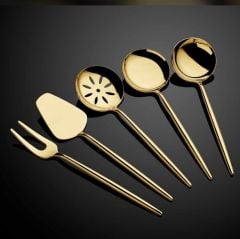Grazia Porto Masaüstü Sos Kepçe Takımı Titanyum Gold