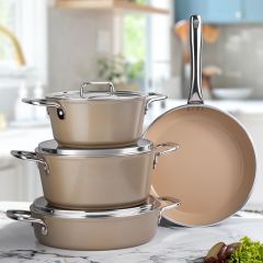 Aryıldız Neo-Ceramic 7 Parça Tencere Seti Bej