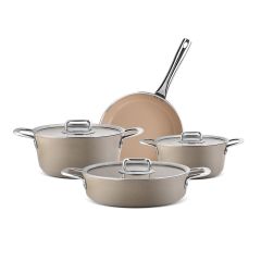 Aryıldız Neo-Ceramic 7 Parça Tencere Seti Bej