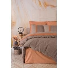 Cotton Box Brode Çift Kişilik Nevresim Takımı Hazel Kiremit